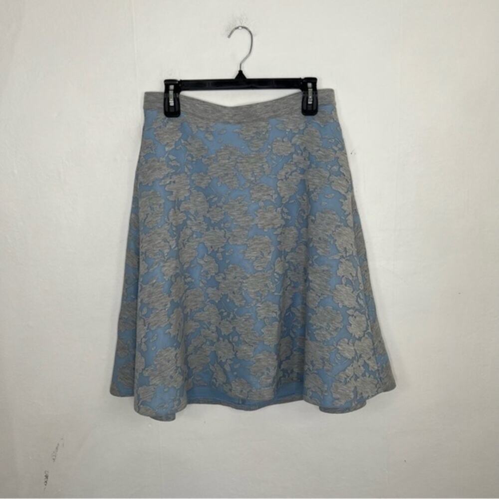 Catherine Malandrino Women Gray Blue Casual Floral Skirt  Size 6
